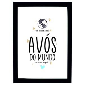 QUADRO DECOR 21*30 PRETO