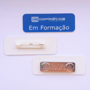 PLACA IDENTIFICAÇÃO 7*2.5CM GRAVADA