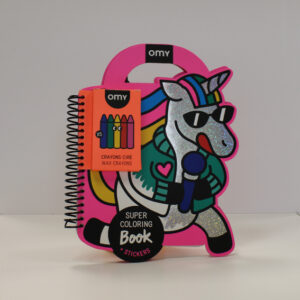 OMY SUPER COLORING E STIKERS BOOK - DINO/YUMMY/LILY