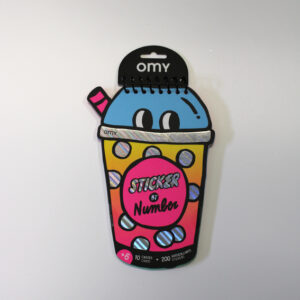 OMY STICKER BY NUMBER / ACTIVITY - STREET/BUBBLE TEA/LILY/DINO